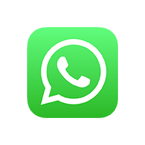 Weißes WhatsApp-Logo auf schwarzem Hintergrund.